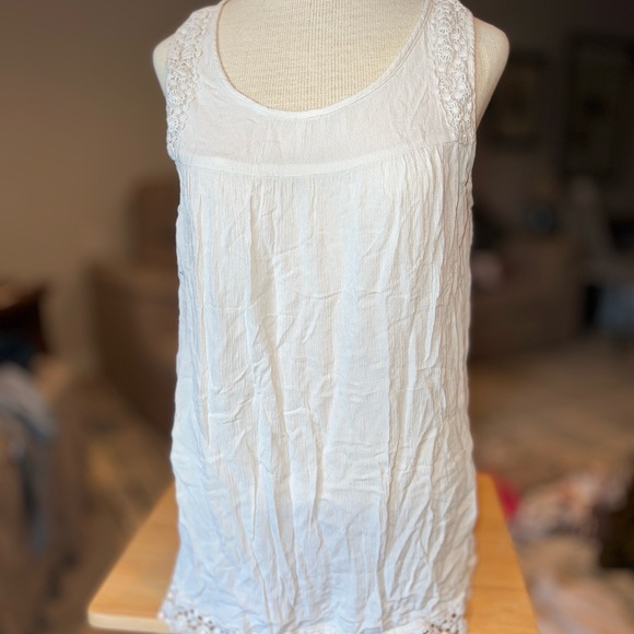 Mossimo Supply Co. Tops - Mossimo Supply Co. XL Garden Lace Cottagecore Coquette Costal Cowgirl White